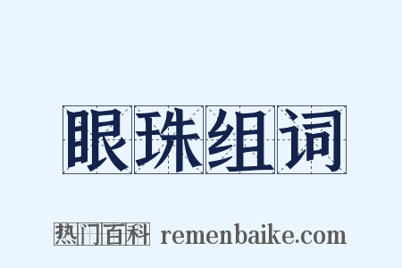 眼珠组词是什么意思的图片